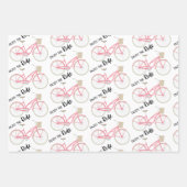 Genießen Sie die Rad Wrapping Paper Sheets Geschenkpapier Set (Vorderseite)