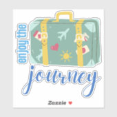 Genießen Sie die Reise Aufkleber (Blatt)