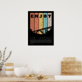 Genießen Sie die Reise - Paulo Coelho Zitat Poster (Küche)