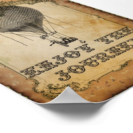 Genießen Sie die Reise Poster (Ecke)