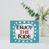 Genießen Sie die Ride Grußkarte Karte (Stehend Vorderseite)