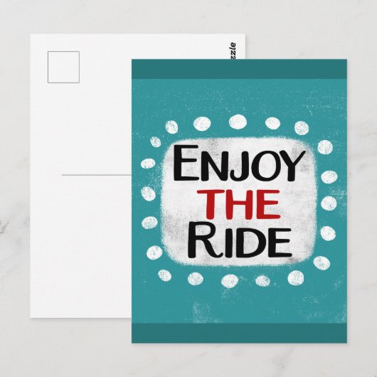 Genießen Sie die Ride Postkarte (Vorne/Hinten)