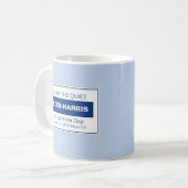 Genießen Sie die ruhige Biden Harris Einweihung Kaffeetasse (Vorderseite Links)