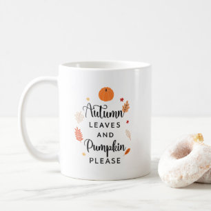 Genießen Sie die Saison mit den herbstlichen Blätt Kaffeetasse