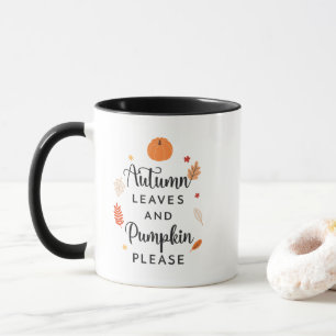 Genießen Sie die Saison mit den herbstlichen Blätt Tasse
