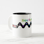 Genießen Sie die Schlag-Tasse Zweifarbige Tasse (Vorderseite Links)