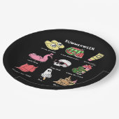 Genießen Sie die Sommerfrische Classic Pappteller (Schrägansicht)