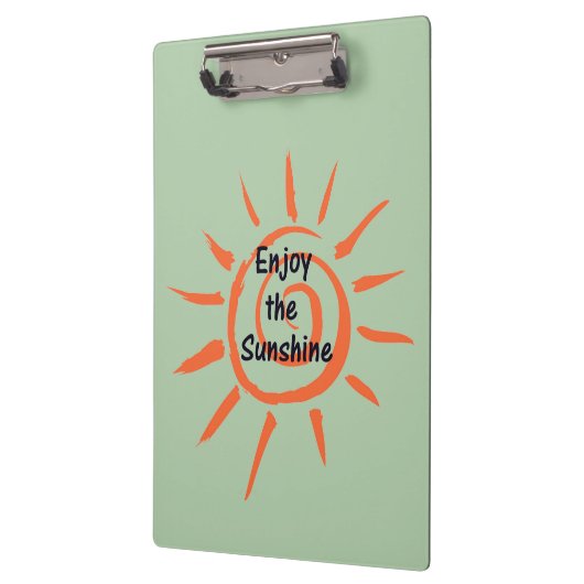 Genießen Sie die Sonnenschein-Zwischenablage Klemmbrett (Links)