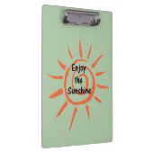 Genießen Sie die Sonnenschein-Zwischenablage Klemmbrett (Rechts)