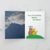 Genießen Sie die Tagesfreundschafts-Karte Karte (Innenseite)