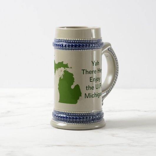 Genießen Sie die U.P. Michigan mit Da Yoopers Bierglas (VorderseiteRechts)