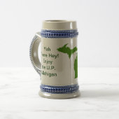 Genießen Sie die U.P. Michigan mit Da Yoopers Bierglas (Vorderseite Links)