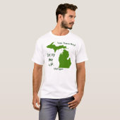 Genießen Sie die U.P. Michigan mit Da Yoopers T-Shirt (Vorne ganz)