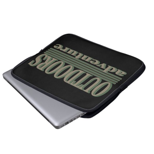 Genießen Sie die Wanderung im Freien Laptopschutzhülle (Vorne Knopf)