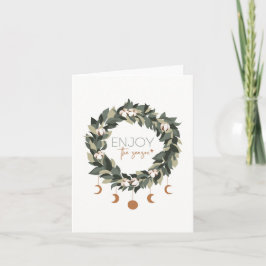 Genießen Sie die Weihnachtskarte der Saison Karte