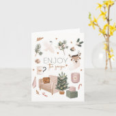 Genießen Sie die Weihnachtskarte der Saison Karte (Gelbe Blume)