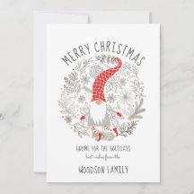 Genießen Sie die Weihnachtskarte des Elf-Weihnacht