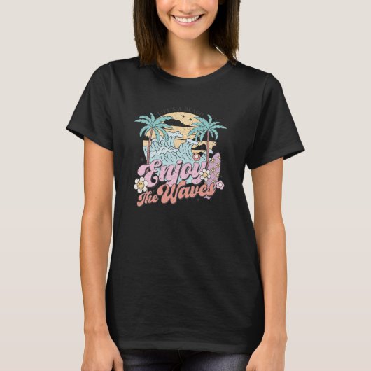 Genießen Sie die Welle T-Shirt (Vorderseite)