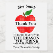 Genießen Sie diese Flasche über uns, Apfellehrer G Weinetikett (Einzelnes Label)