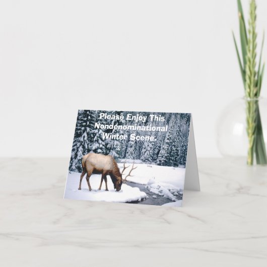 Genießen Sie diese nicht konfessionelle Winterland Karte (Vorderseite)