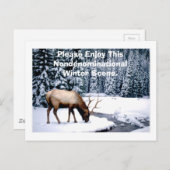 Genießen Sie diese nicht konfessionelle Winterland Postkarte (Vorne/Hinten)