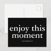 Genießen Sie diesen Moment Postkarte (Vorne/Hinten)
