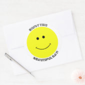 GENIESSEN SIE DIESEN SCHÖNEN TAG! RUNDER AUFKLEBER (Umschlag)