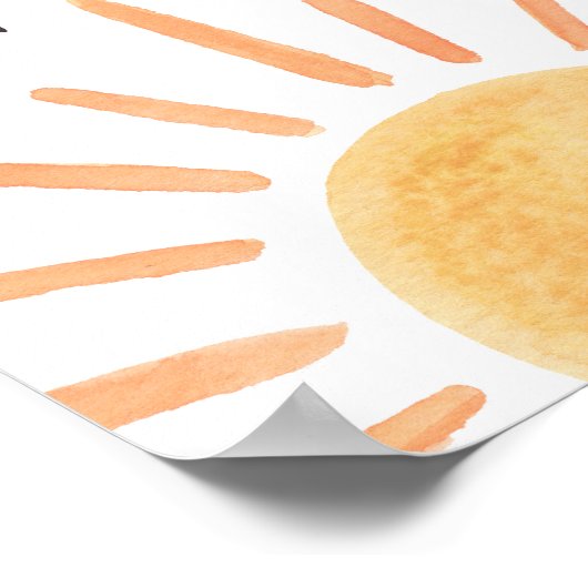 Genießen Sie ein Essen Table Boho Sunshine Geburts Poster (Ecke)