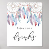 Genießen Sie ein paar Drinks Dreamcatcher Baby Dus Poster (Vorne)