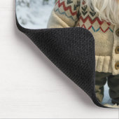 Genießen Sie eine Candy Cane im Schneewald Mousepad (Ecke)