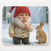Genießen Sie eine Candy Cane im Schneewald Mousepad (Vorne)