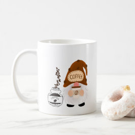 Genießen Sie eine Tasse Kaffee mit einem Gnom auf