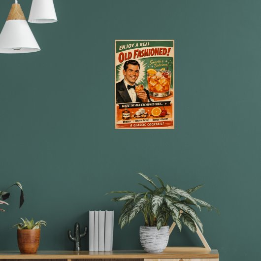 Genießen Sie einen echten Old Fashioned Poster (Wohnzimmer 1)