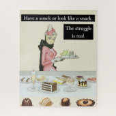 Genießen Sie einen Imbiss oder sehen Sie wie ein S Puzzle (Vertikal)