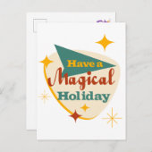 Genießen Sie einen magischen Urlaub Postkarte (Vorne/Hinten)