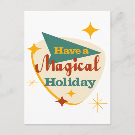 Genießen Sie einen magischen Urlaub Postkarte (Vorderseite)