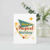 Genießen Sie einen magischen Urlaub Postkarte (Stehend Vorderseite)
