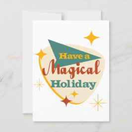 Genießen Sie einen magischen Urlaub Postkarte