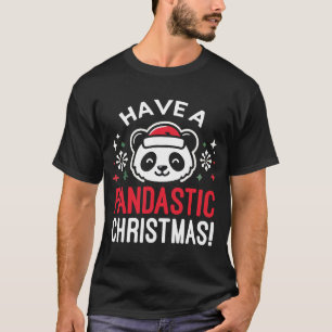 Genießen Sie einen pandastischen Weihnachten Panda T-Shirt