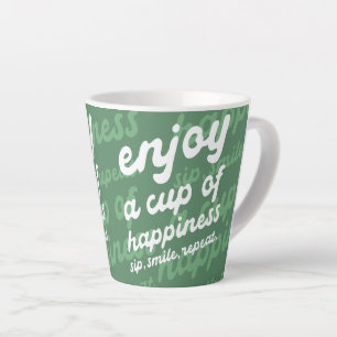 Genießen Sie einen Pokal des Glücks Motivierend Milchtasse