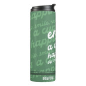 Genießen Sie einen Pokal des Glücks | Motivierend Thermosbecher (Nach links gedreht)