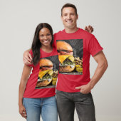 Genießen Sie einen saftigen Cheeseburger mit frisc T-Shirt (Unisex)