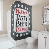 Genießen Sie einen schmackhaften Biervorhang Duschvorhang (Beispiel)