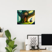 Genießen Sie einen Schwung aus seinem Baumhaus. Poster (Heimbüro)