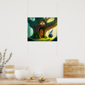 Genießen Sie einen Schwung aus seinem Baumhaus. Poster (Küche)