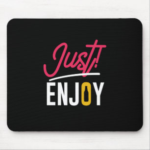 Genießen Sie einfach mit Bier Mousepad