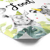 Genießen Sie einige Food Station Gevor Boy Birthda Poster (Ecke)