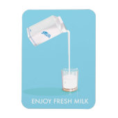 Genießen Sie frische Milch Vintag Kommerziell Magnet (Vertikal)