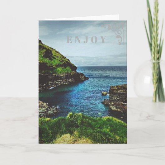 Genießen Sie Gruß-Karte Karte (Vorderseite)