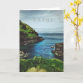 Genießen Sie Gruß-Karte Karte (Gelbe Blume)